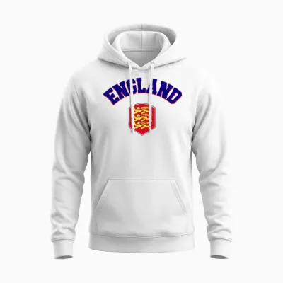 England Pride Flag Shirt British Men Women England White Unisex Hoodie - White