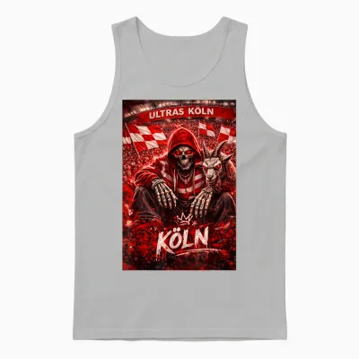 Köln T-Shirt Kölner Ultras Tradition Herren Südkurve Kölle Unisex Tank Top - Ash