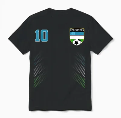 Usbekistan Pride Usbekistanische Flagge Liebhaber Unisex T-Shirt - Black