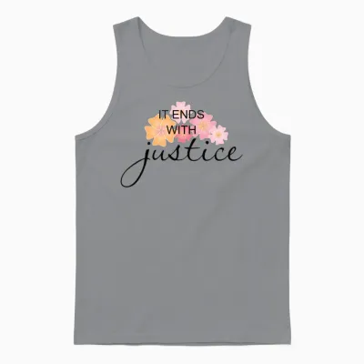 It Ends with Justice Team Baldoni Unisex Tank Top - Sport Grey