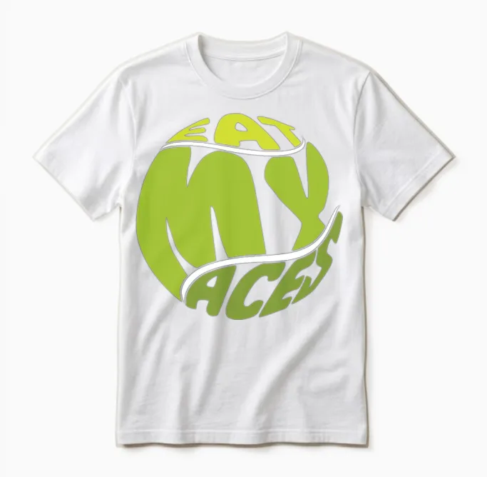 Tennis Funny Unisex T-Shirt in White