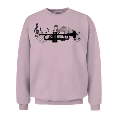 Trumpet Unisex Sweatshirt - Light Pink