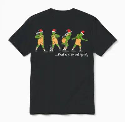 Funny Xmas That's It I'm Not Going Christmas Boy Girl Santa Unisex T-Shirt - Black