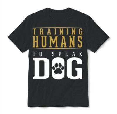 Dog Trainer Funny Dog Agility Training Unisex T-Shirt - Black