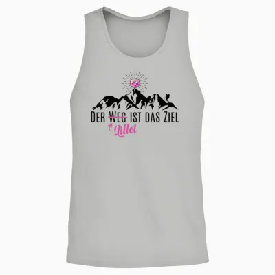 Wildberry Lillet Wanderer T-Shirt, White Unisex Tank Top - Ash