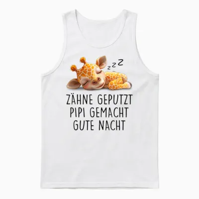 Teeth, Pippi Made Good Night, Nightdress, Pyjamas, T-Shirt, White Unisex Tank Top - White