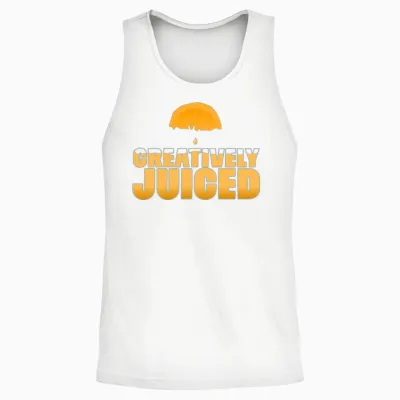 Creatively Juiced Unisex Tank Top - White