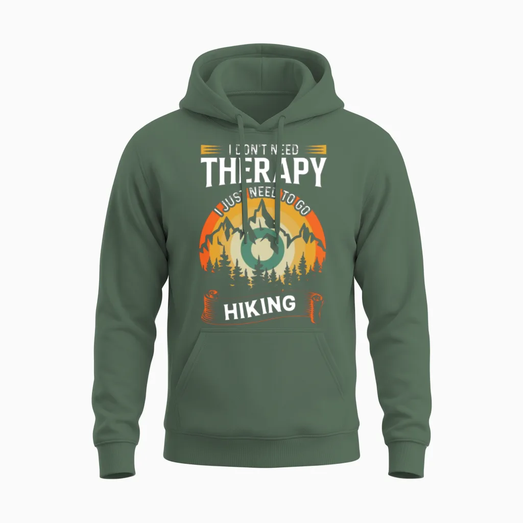 Mountain Hiking for Freedom? Unisex Hoodie in Military Green
