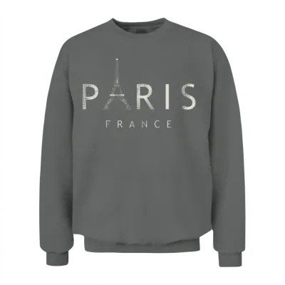 Paris Eiffel Tower Unisex Sweatshirt - Graphite Heather
