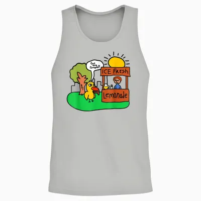 Ice Fresh Lemonade Got Any Grapes Duck Funny Gift Unisex Tank Top - Ash
