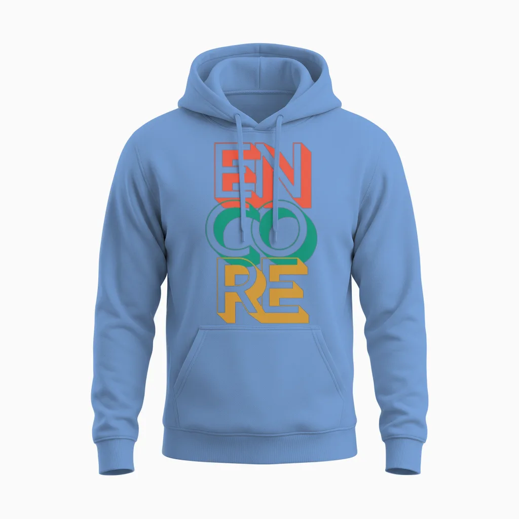 Retro Encore Unisex Hoodie in Carolina Blue