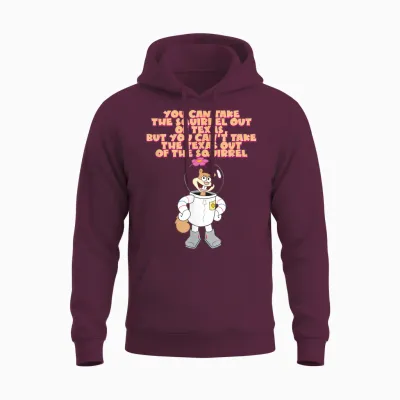 Sandy Cheeks - Take the Squirrel Out of Texas Unisex Hoodie - Maroon