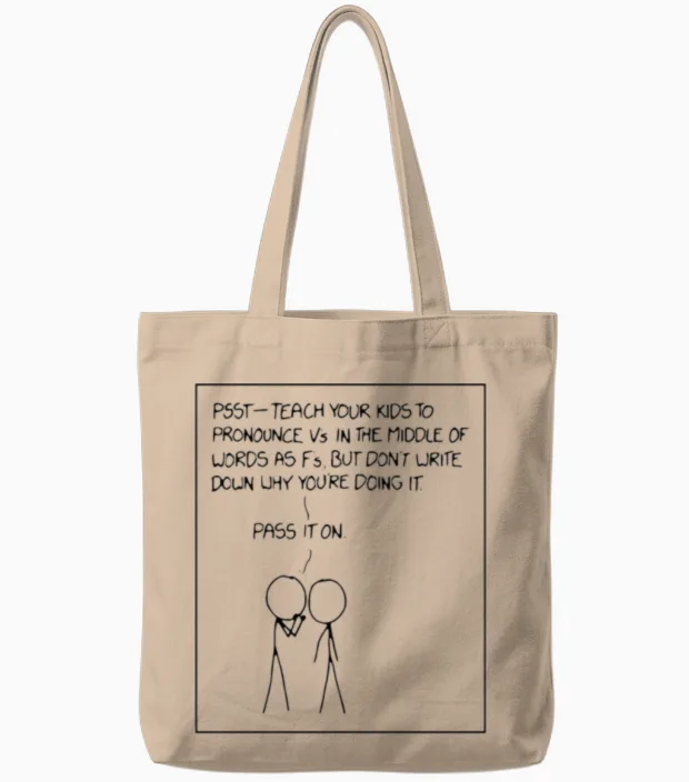 Xkcd Funny Xkcd Tote Bags in Natural