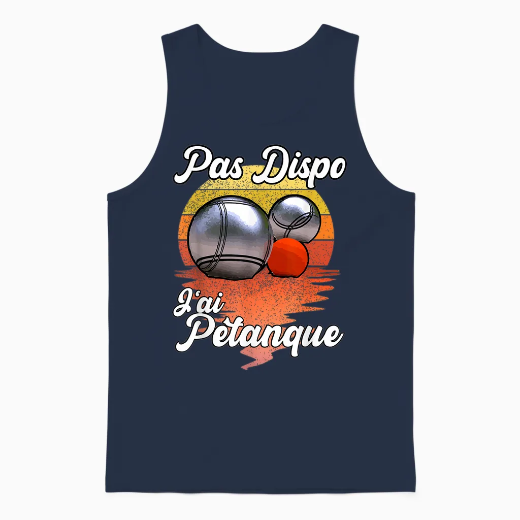 Not Available J'ai Pétanque - Funny Humour for Fan Des Boules Unisex Tank Top in Navy