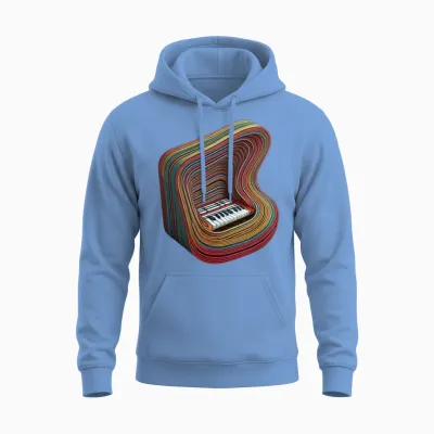 Instrument Music Unisex Hoodie - Carolina Blue