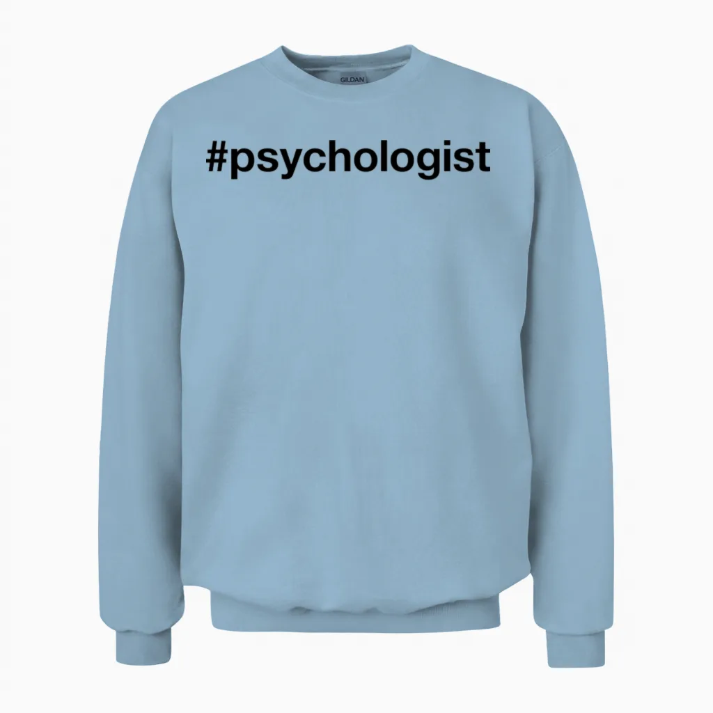 Psychologist Unisex Sweatshirt in Light Blue