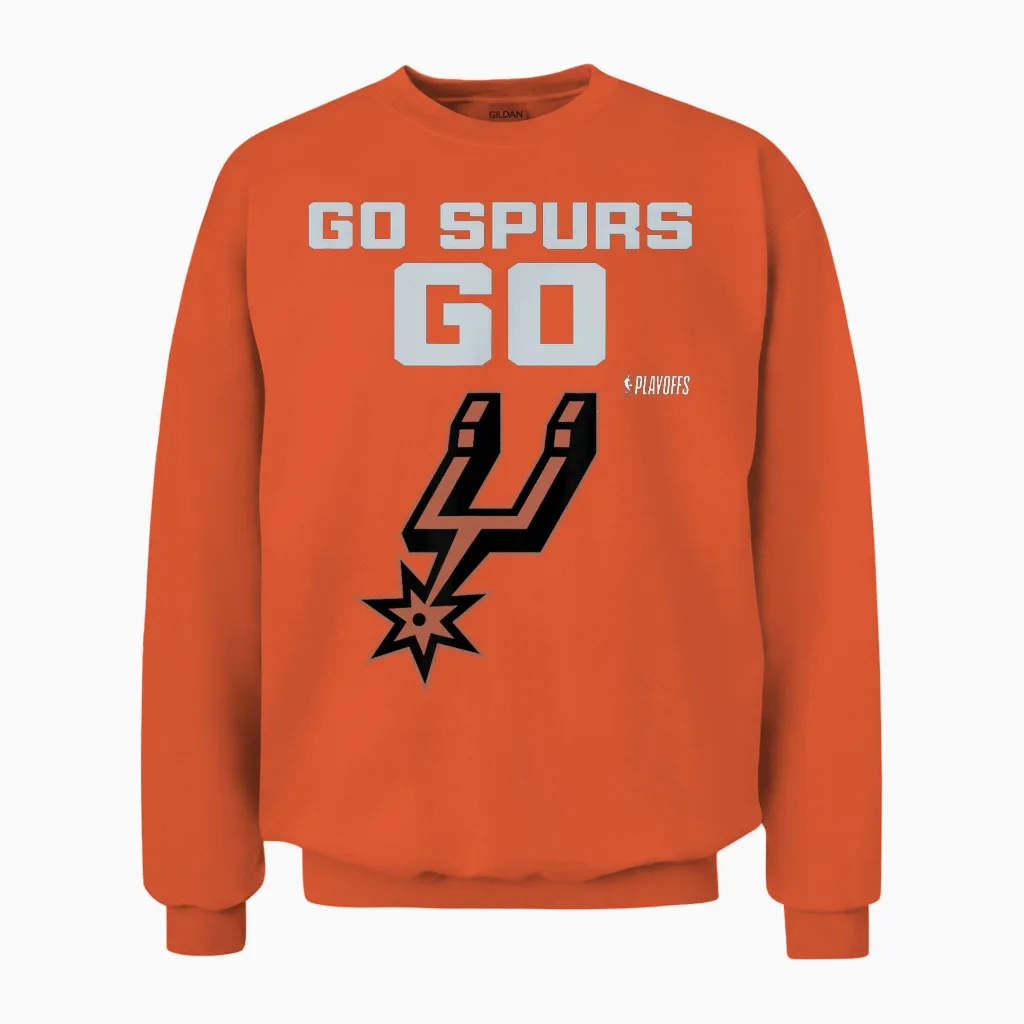 Nba 2026 Playoffs Mantra Spurs Bilboard Unisex Sweatshirt in Orange
