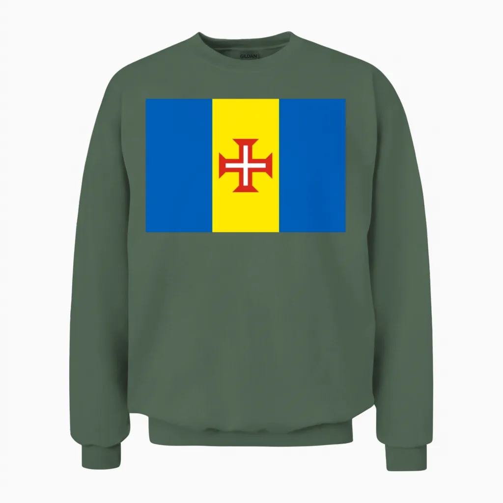 Madeira Unisex Sweatshirt in Military Green