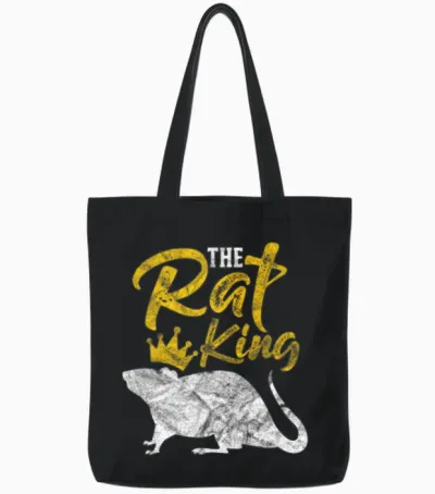 The Rat King Vintage Tote Bags - Black