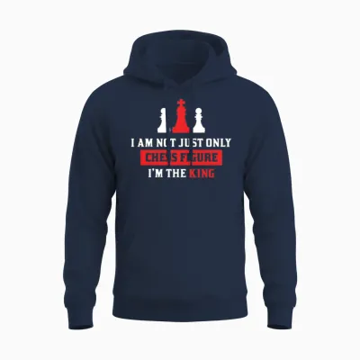 Funny Chess Figure Unisex Hoodie - Navy