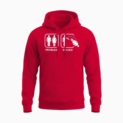 Problem Solved Unisex Hoodie - Red