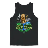 Mega - Make Earth Great Again Unisex Tank Top - Black – 1
