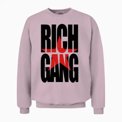 Rich Gang Unisex Sweatshirt - Light Pink