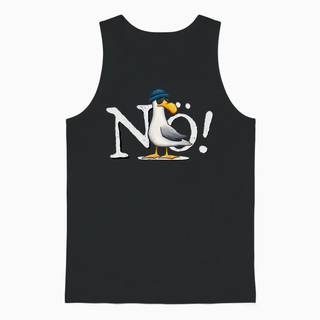 Nö! Mach Ich Nich! Kein Bock Nichtstun Nordsee Ostsee Möwe Unisex Tank Top in Black