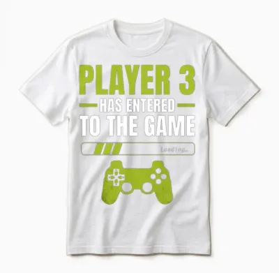 Player Three Has Endered to the Game Unisex T-Shirt - White