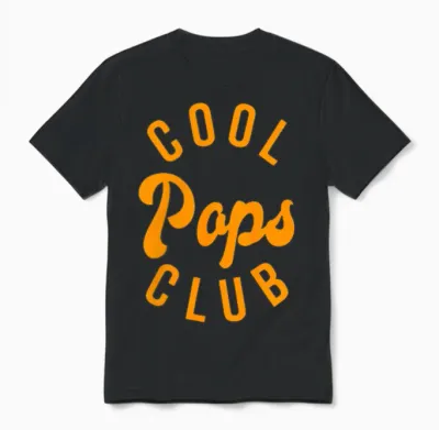 Cool Pops Club Retro Vintage Graphic Unisex T-Shirt - Black