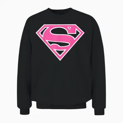 Dc Supergirl Logo Classic Unisex Sweatshirt - Black