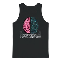 Artificial Intelligence Hoodie Ai Hoodie Robot Ai Unisex Tank Top - Black – 1