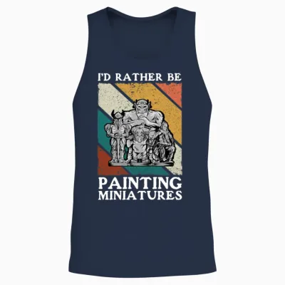 Wargaming Painting Miniatures Unisex Tank Top - Navy
