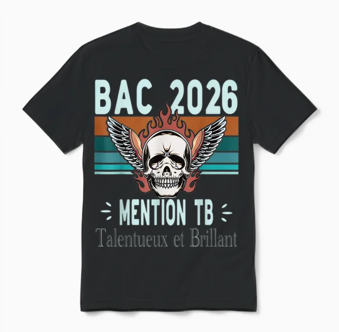 Baccalauréat 2026 Cadeau Réussite Bac Mention Tb Bachelier Unisex T-Shirt in Black