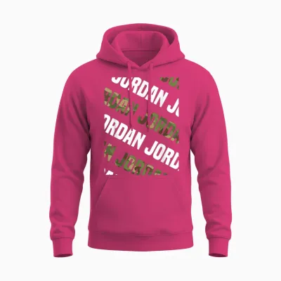 Jordan Camo Pattern Green Camouflage Unisex Hoodie - Heliconia