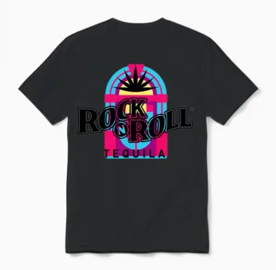 Rock N Roll Tequila Sixth Collection Unisex T-Shirt - Black