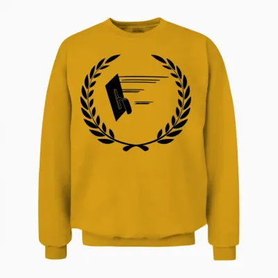 Laurel Wreath Plastering Unisex Sweatshirt - Gold