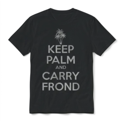 Keep Palm and Carry Frond Unisex T-Shirt - Black