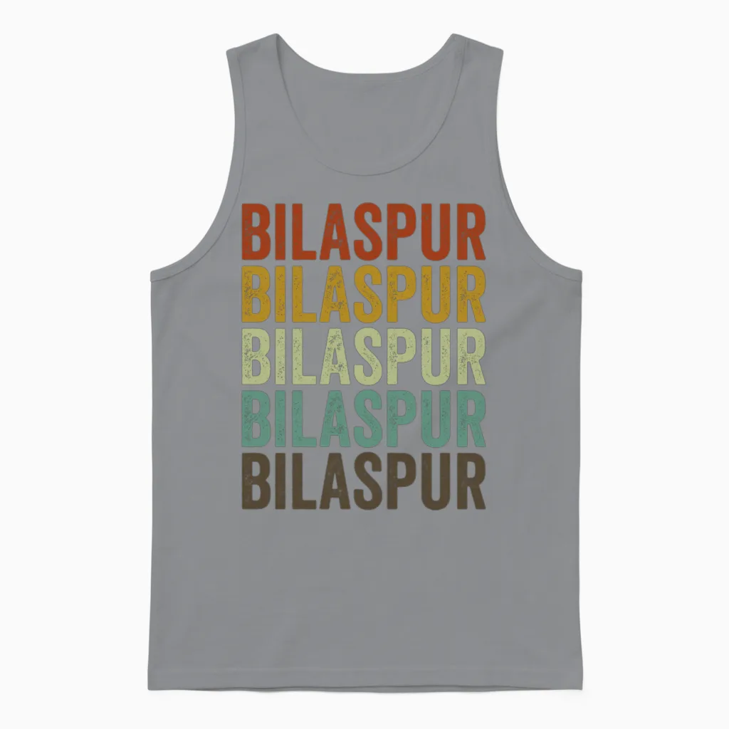 Bilaspur India Retro Vintage Unisex Tank Top - Sport Grey