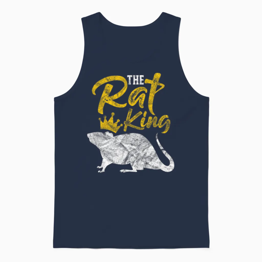 The Rat King Vintage Unisex Tank Top in Navy