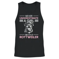 Rottweiler Dog Breed Guard Dog Bitch Unisex Tank Top - Black – 2