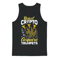 Funny Trumpet Player Gift Unisex Tank Top - Black – 1