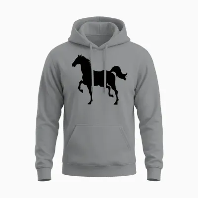 Horse, Horse Trotting, Horse Owner, Rodeo, Wild Unisex Hoodie - Sport Grey