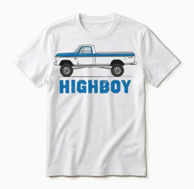 Higboy Bahama Blue Unisex T-Shirt - White