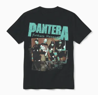 Official Pantera Hostile Retro Band Heavy Metal Vintage Unisex T-Shirt - Black