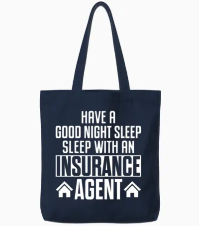 Funny Broker Tote Bags - Navy