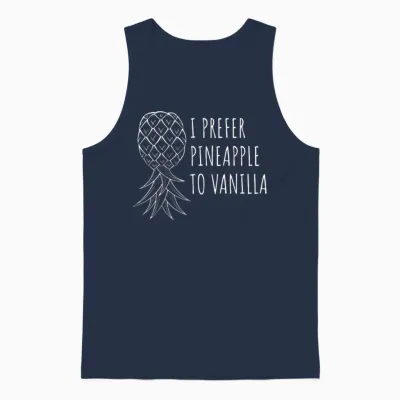 Swingers Gifts | Pineapple Swinging Lifestyle Funn Unisex Tank Top - Navy