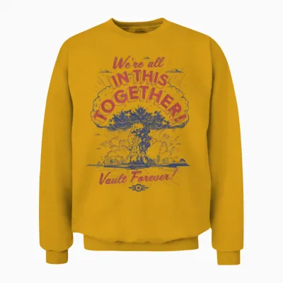 Fallout We All Sit in the Same Boat T-Shirt, Silver Unisex Sweatshirt - Gold