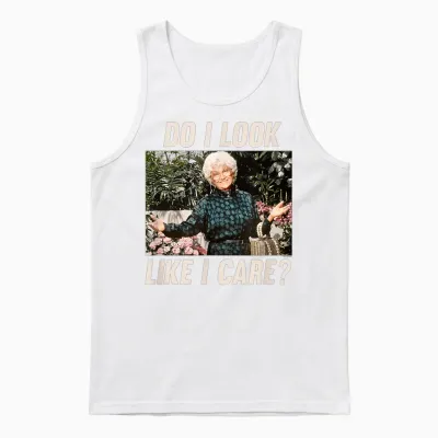 The Golden Girls - Sophia Do I Look Like I Care? Unisex Tank Top - White