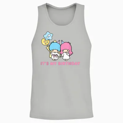 Little Twin Stars Its My Birthday Unisex Tank Top - Ash